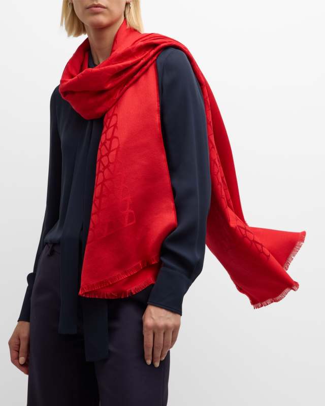 Toile Iconographe Jacquard Wool-Blend Stole