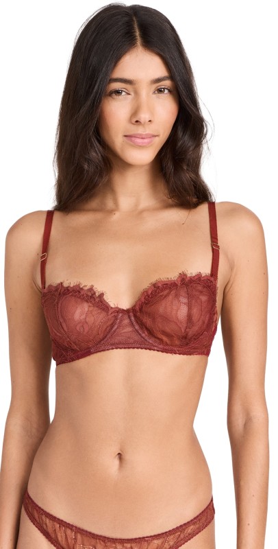 Suzy Black Sadie Underwire Bra with Satin Straps Raison