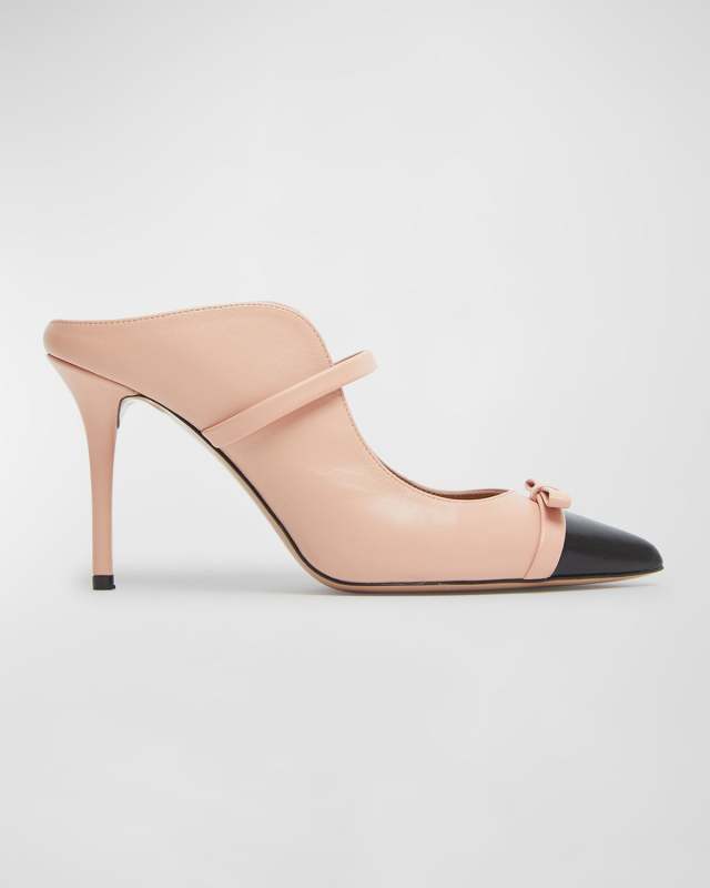 Blanca Bicolor Bow Mule Pumps