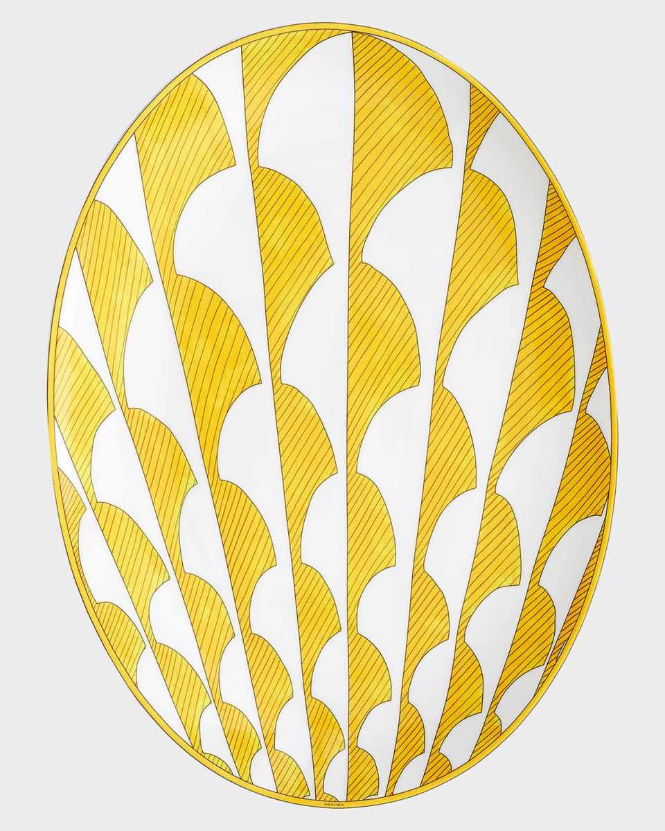Soleil d'Hermes Medium Oval Platter