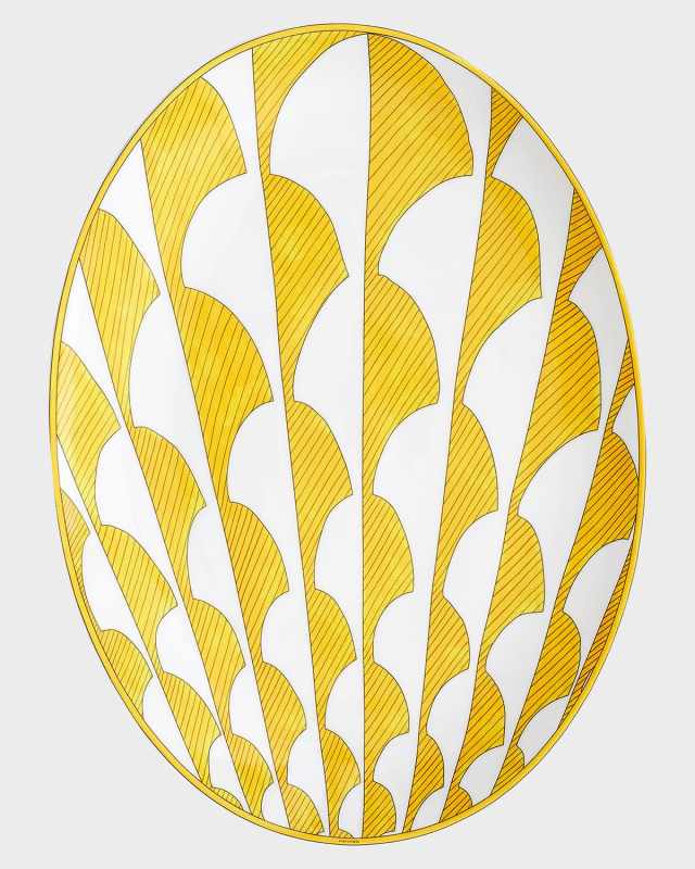 Soleil d'Hermes Medium Oval Platter