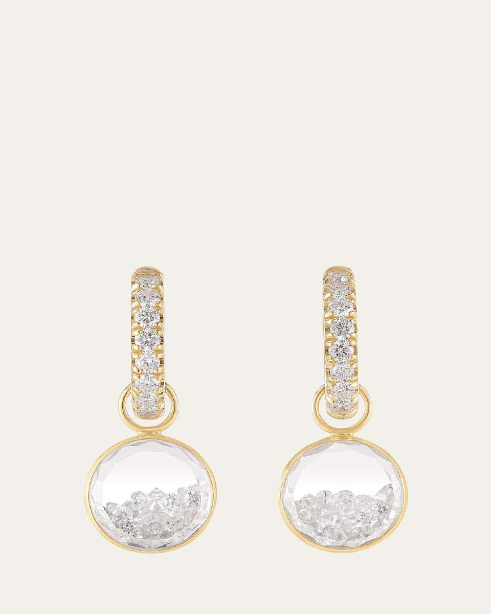 Gala Diamond Kaleidoscope Shaker Huggie Earrings