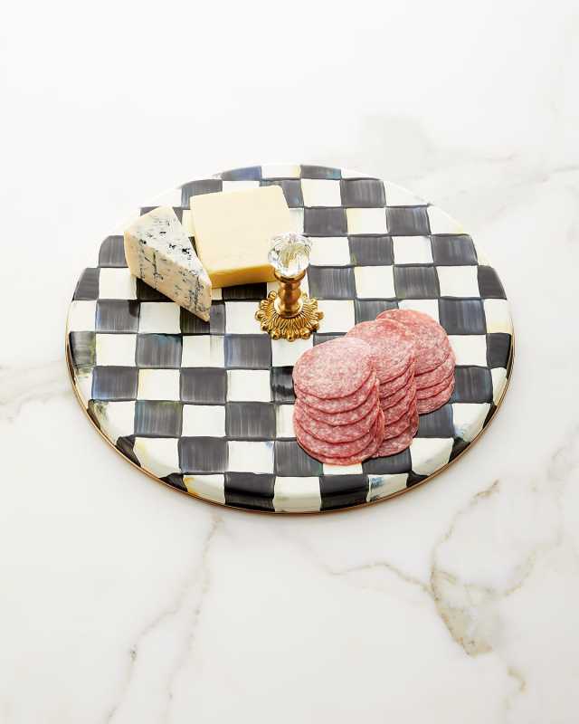 Courtly Check Enamel Cheese Course
