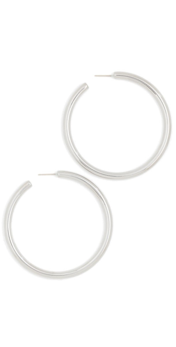 Jennifer Fisher 2 Lilly Hoops Silver