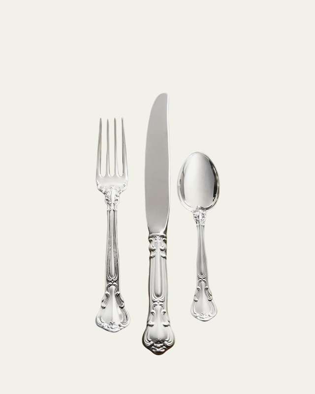 46-Piece Chantilly Sterling Silver Flatware Service