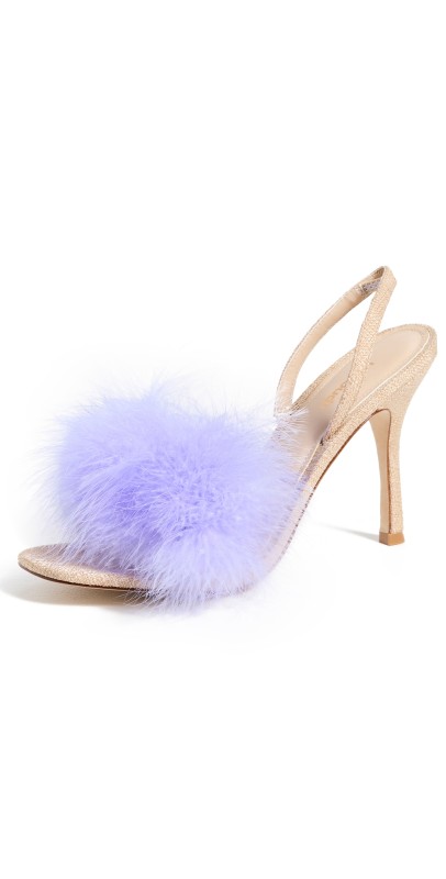 Larroudé Marilyn Sandals Beige/ Lilas
