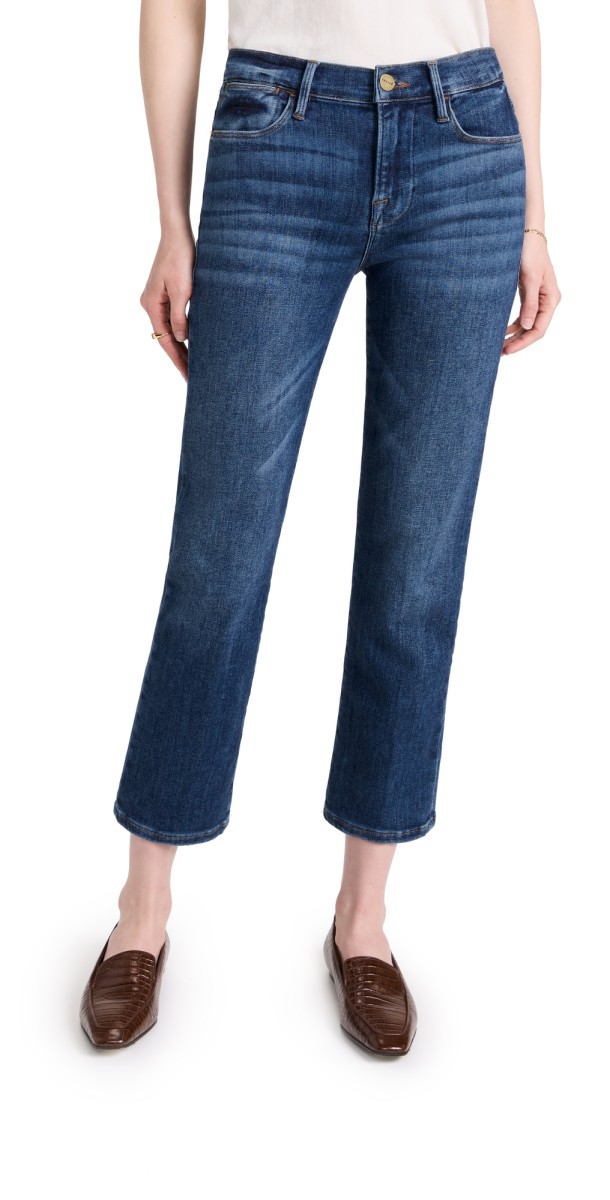 FRAME Le High Straight Jeans Bestia