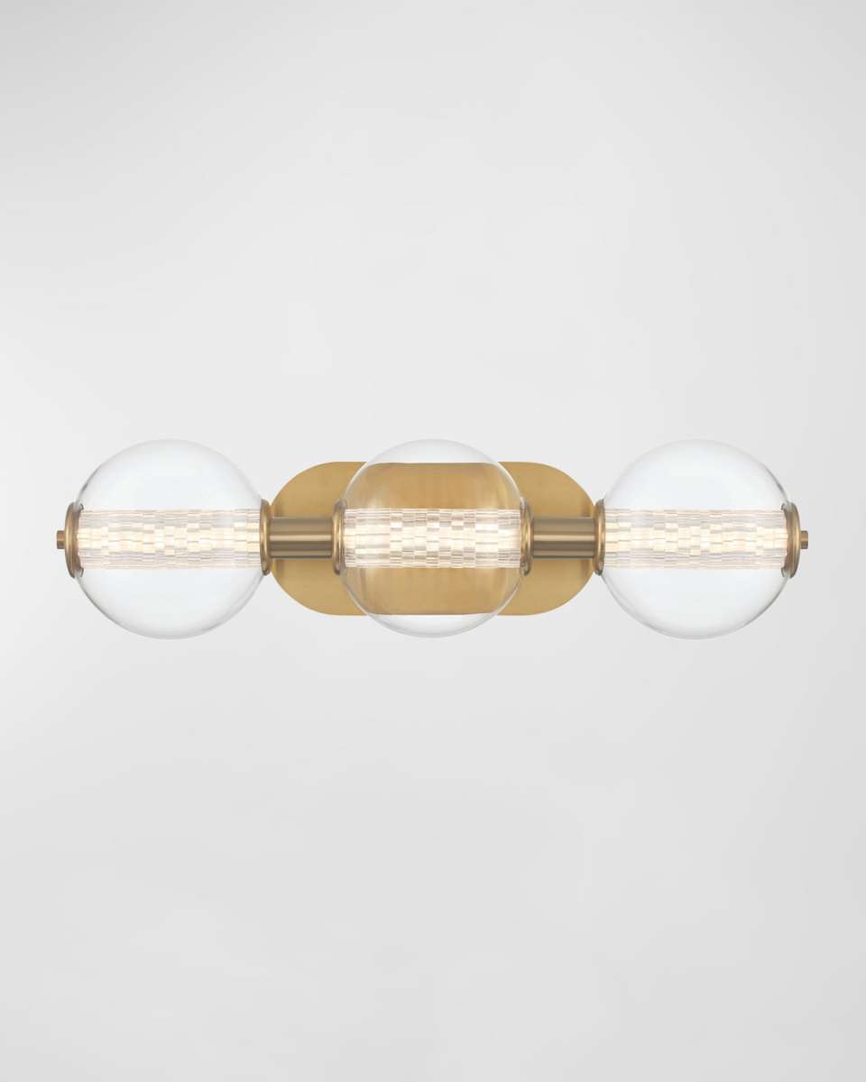 Atomo 3-Light LED Vanity in Chrome