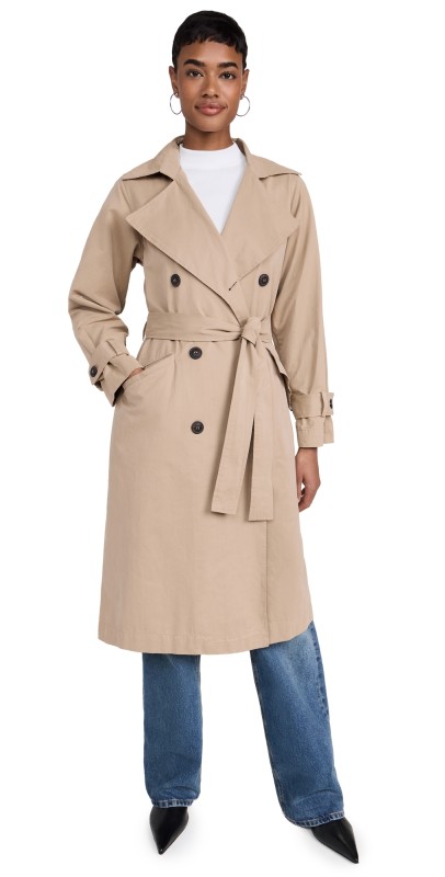 Z Supply Dorian Trench Coat Driftwood