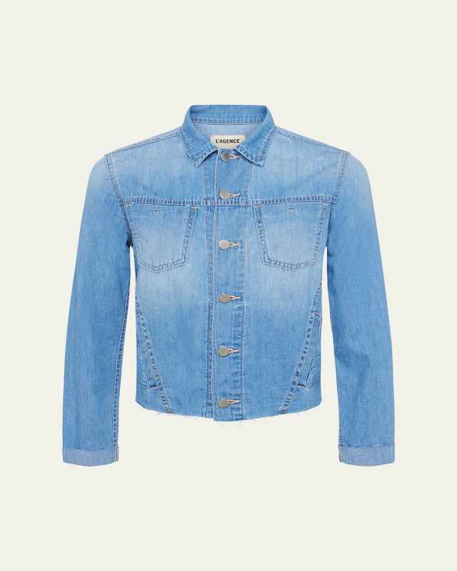 Janelle Slim Raw Denim Jacket