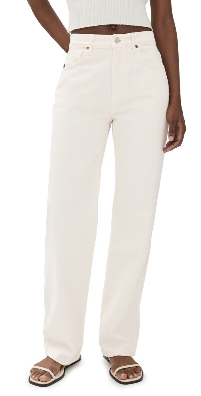 Reformation Val 90s Straight Jeans Fior Di Latte