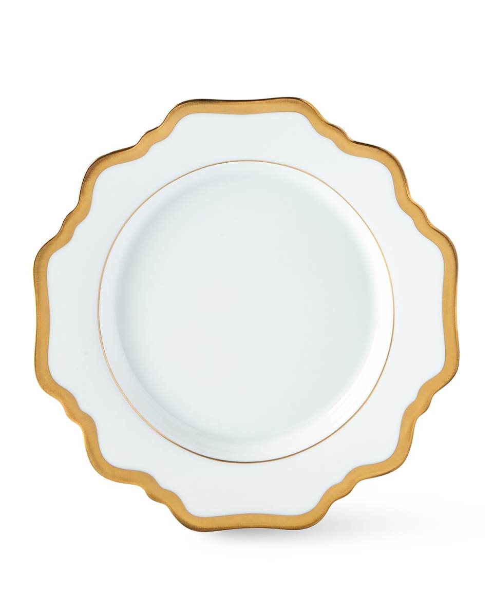 "Antique White with Gold" Bread & Butter Plate