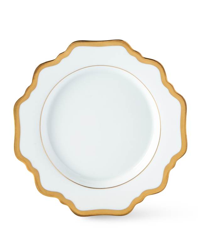 "Antique White with Gold" Bread & Butter Plate