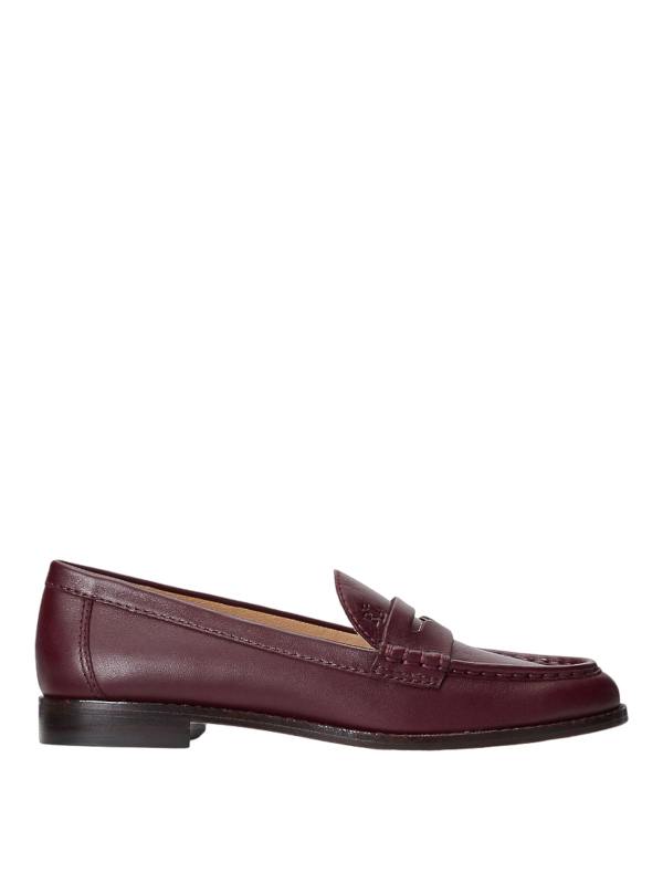 Lauren Ralph Lauren Mocassins - Rouge Brun