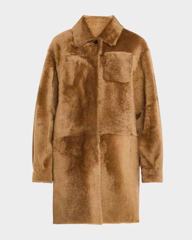 Saul Paneled Shearling Coat