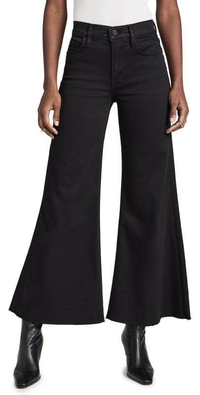 FRAME Le Palazzo Crop Jeans Blackfinn
