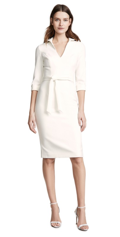 Black Halo Madeline Sheath Dress Pacific Blue