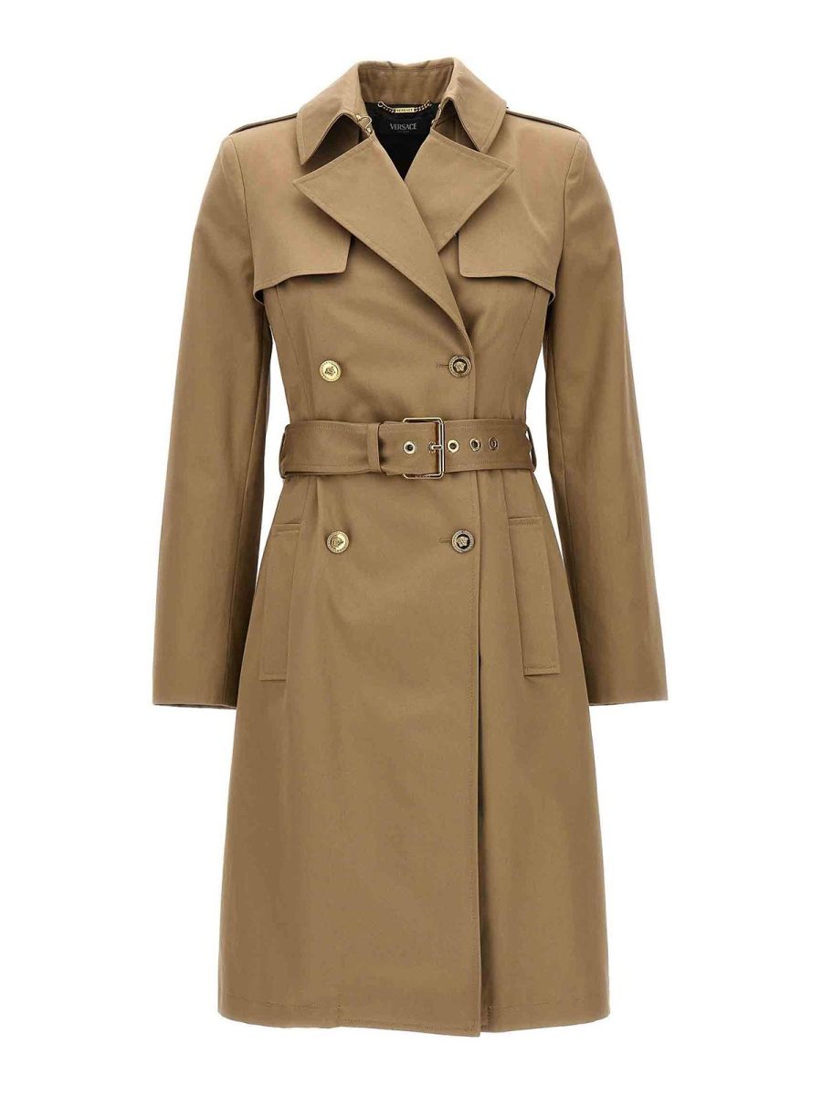Versace Manteau Court - Beige