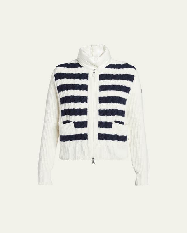 Striped Hybrid Cardigan