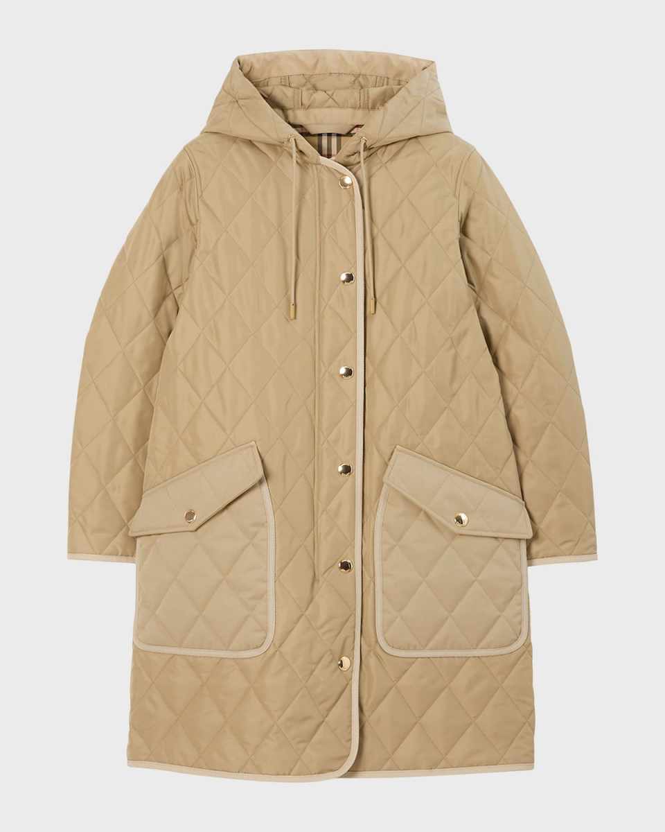 Roxby Quilted Hooded Coat
