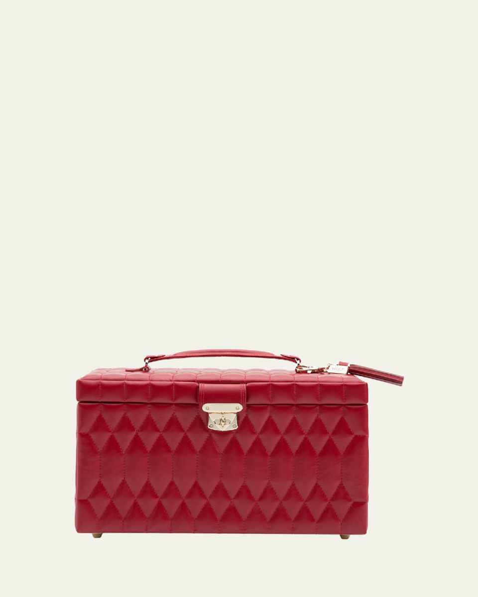 Caroline Red Large Jewelry Case