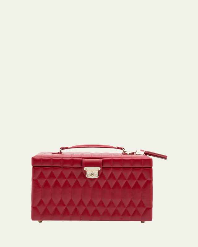 Caroline Red Large Jewelry Case