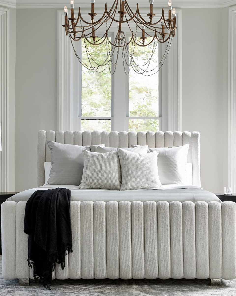 Silhouette Channel-Tufted California King Bed