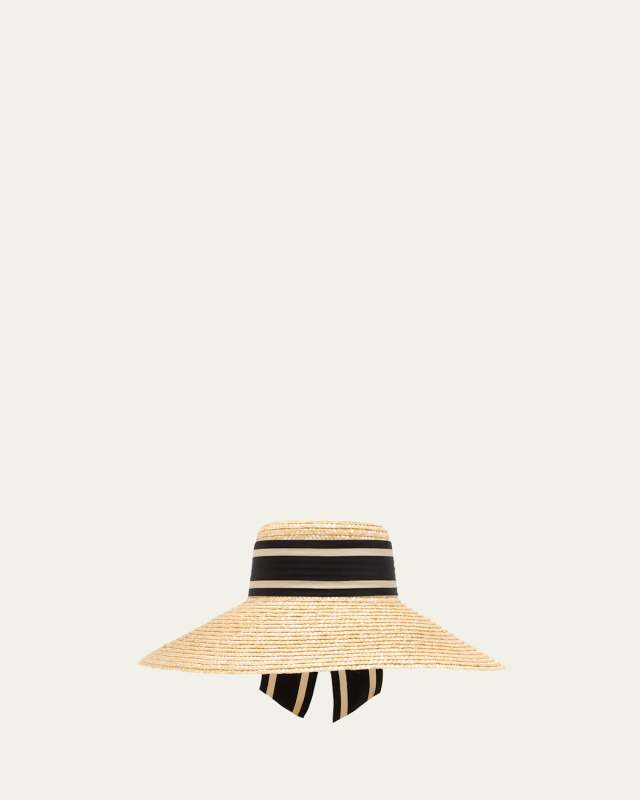 Mirabel Braided Straw Floppy Hat
