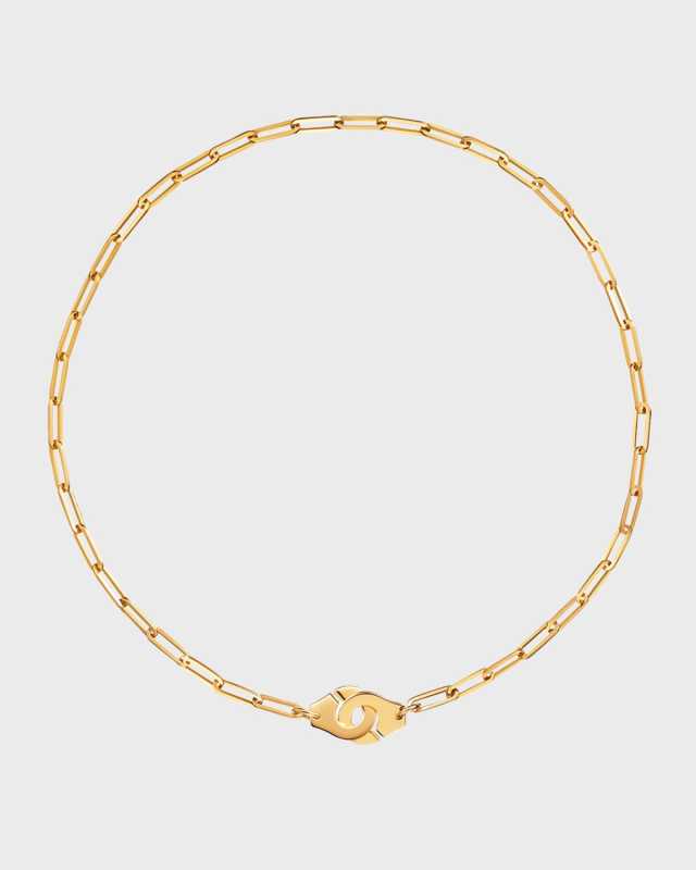 Yellow Gold Menottes R12 Large Chain Necklace