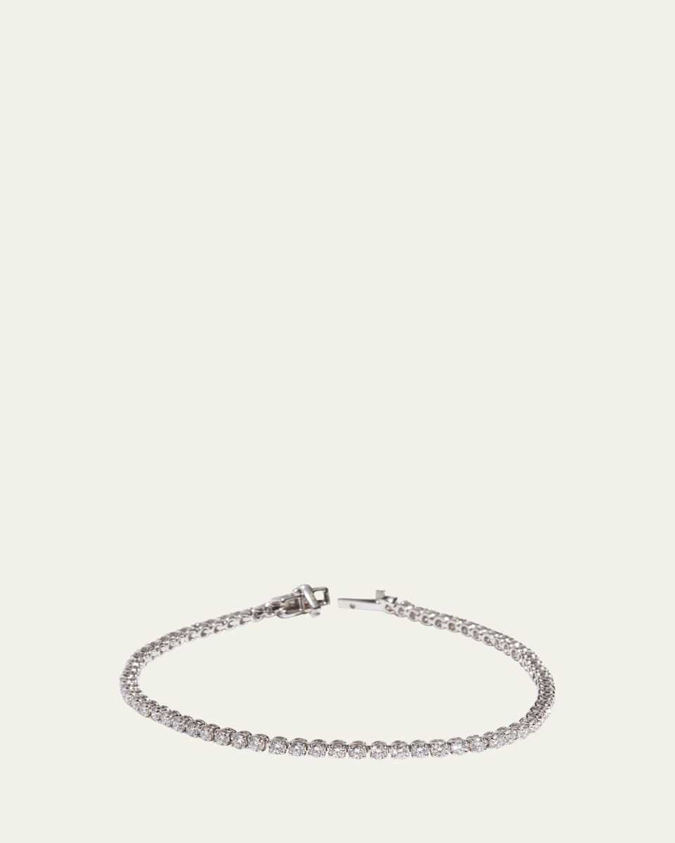 14K White Gold Lab Grown Diamond Tennis Bracelet