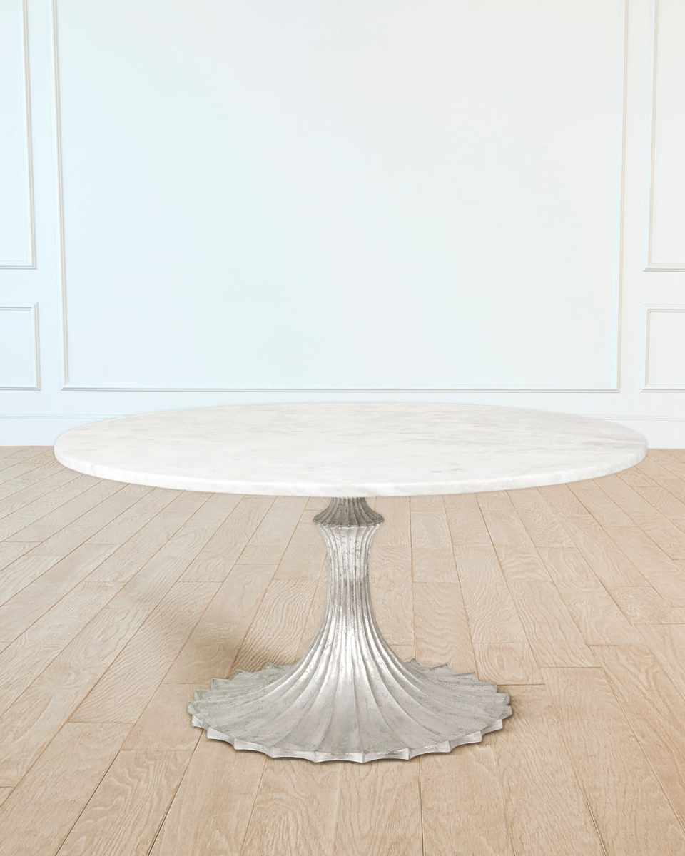 60" Marble Top Dining Table