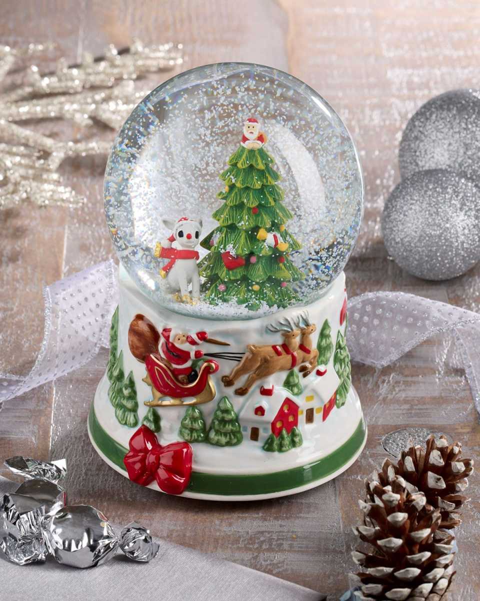 Rudolph Snow Globe