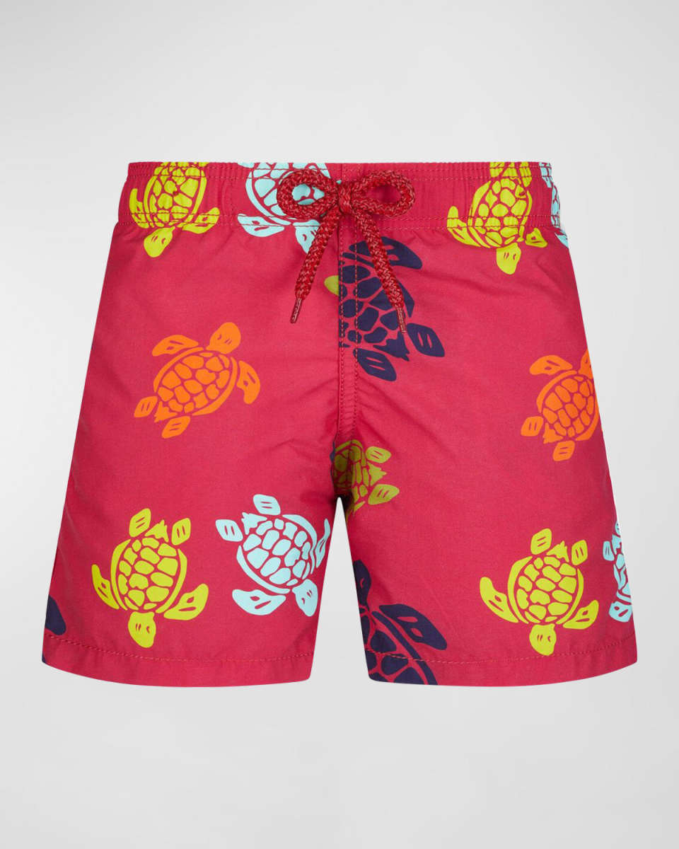 Boy's Ronde Des Tortues Swim Shorts, Size 2-