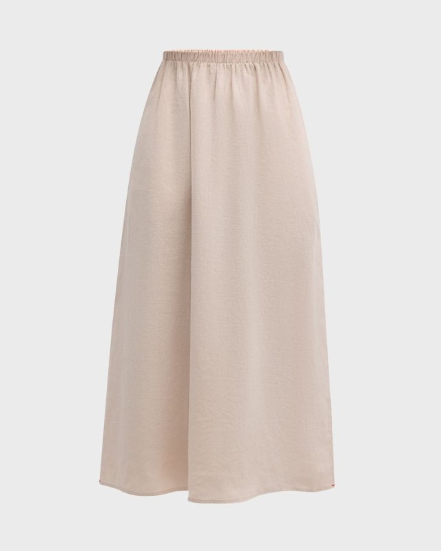 Loretta A-Line Cotton Midi Skirt