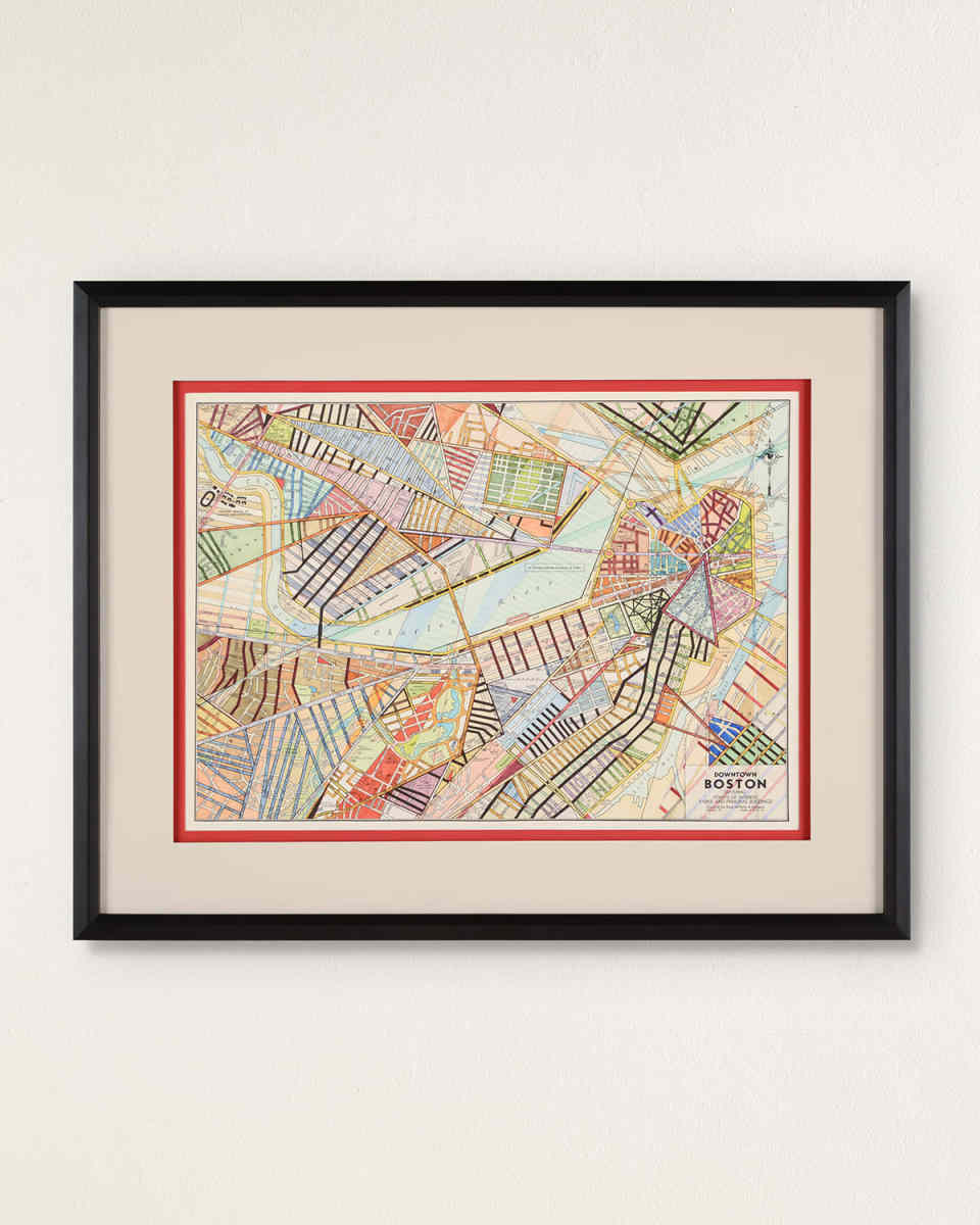 "Colorful Maps I" Print