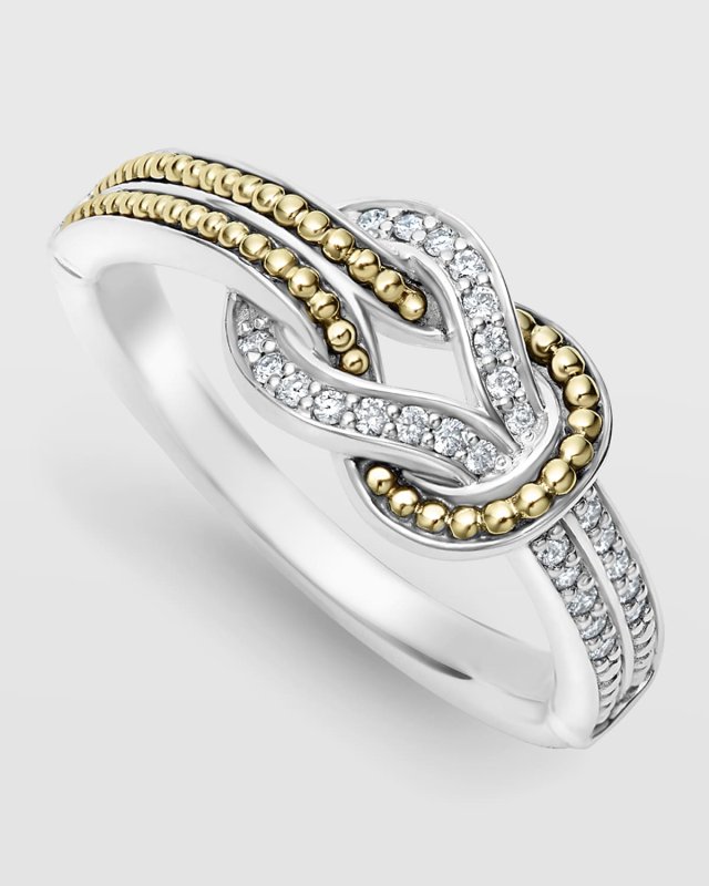 Newport Diamond 8mm Knot Band Ring