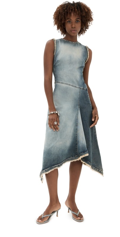 Acne Studios Denim Dress Mid Blue
