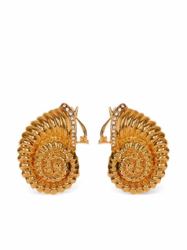 snail rhinestone earrings