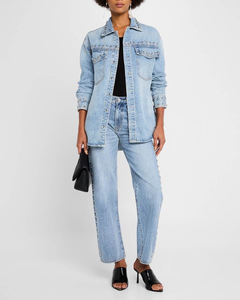 Mandy Oversized Studded Shacket