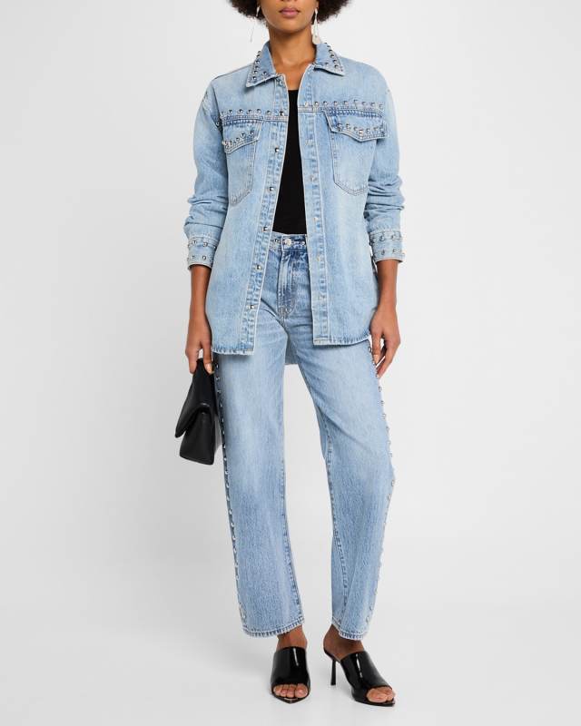 Mandy Oversized Studded Shacket