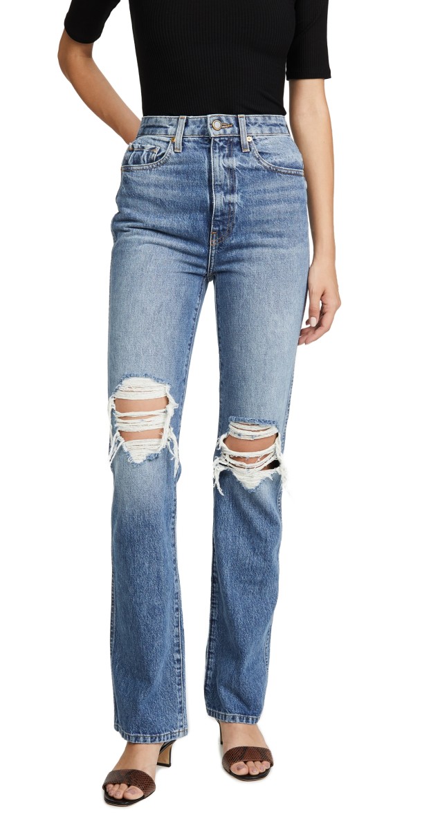 Khaite Danielle High Rise Stovepipe Jeans Portland