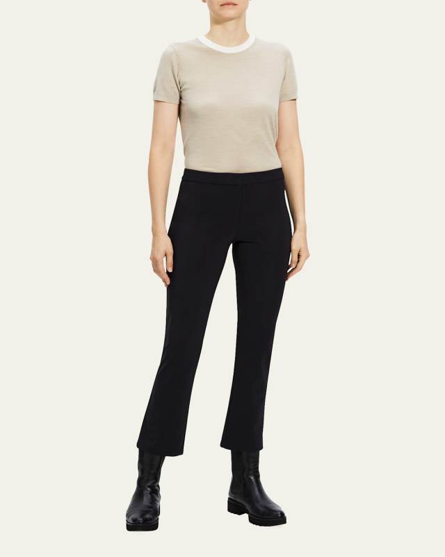 Precision Ponte Slim Kick Pants