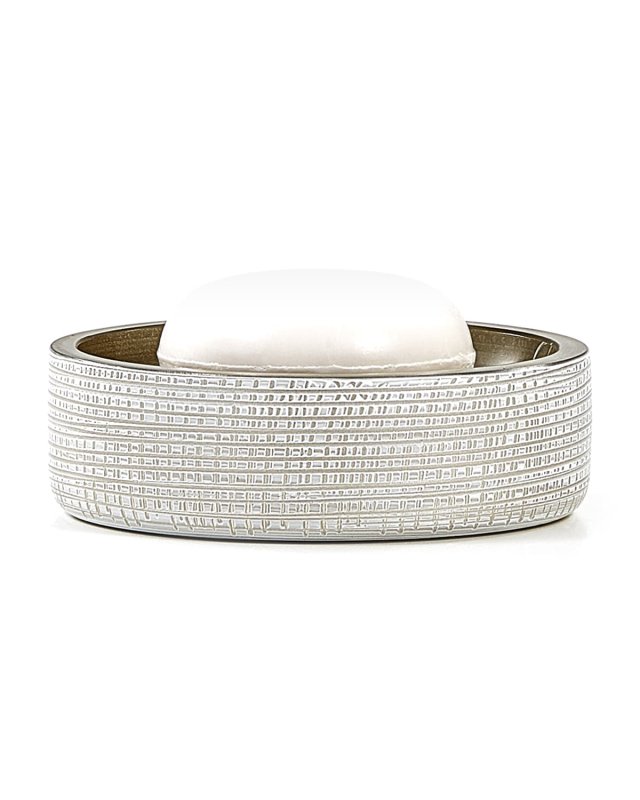 Woven Soap Dish, Platinum