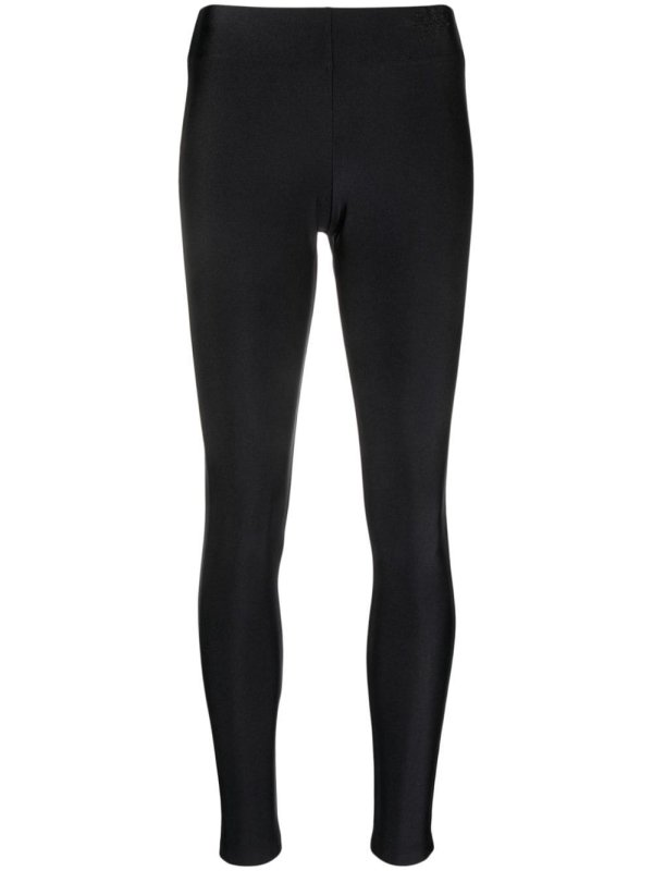 logo-embroidered high-waist leggings