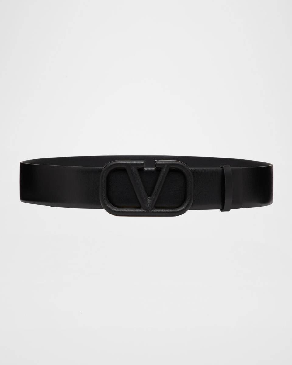 VLOGO Tonal Calf Leather Belt