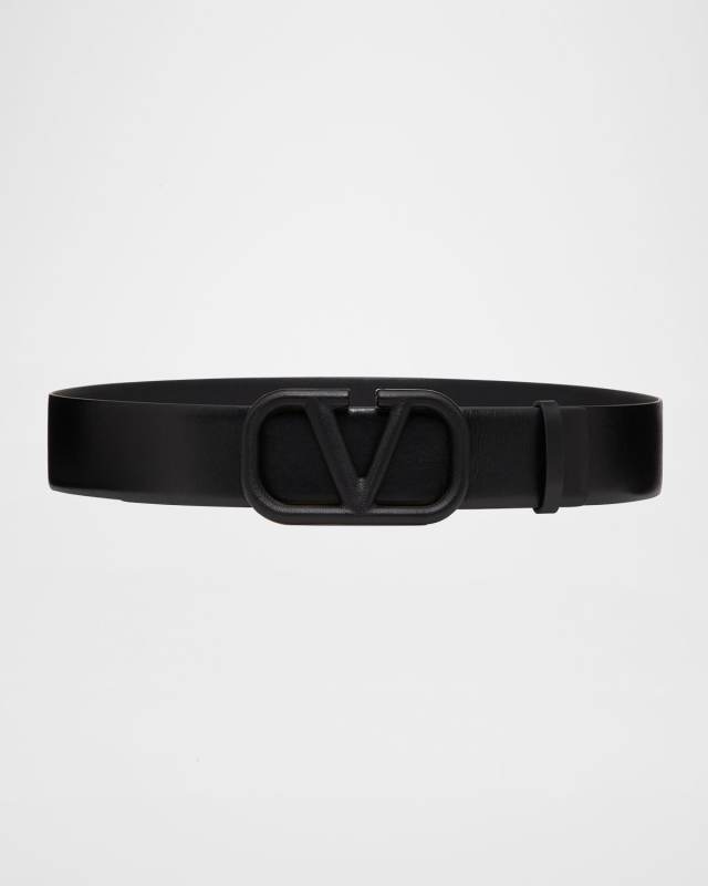 VLOGO Tonal Calf Leather Belt