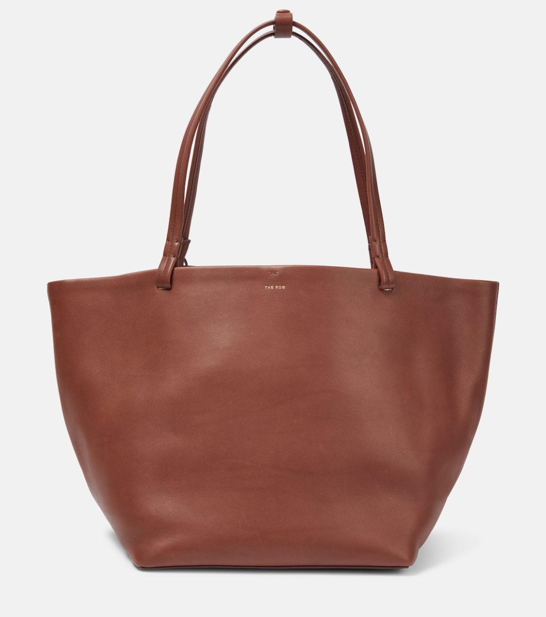 The Row Park Tote Three leather tote bag