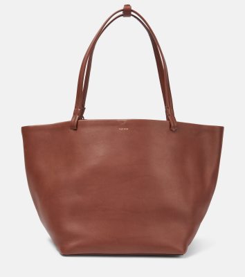 The Row Park Tote Three leather tote bag