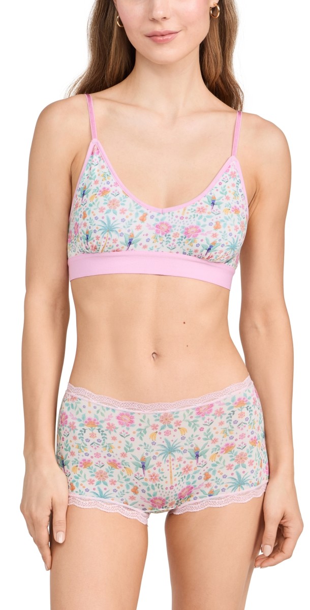 Stripe & Stare T-Shirt Bra & Hipster Set Mexicana