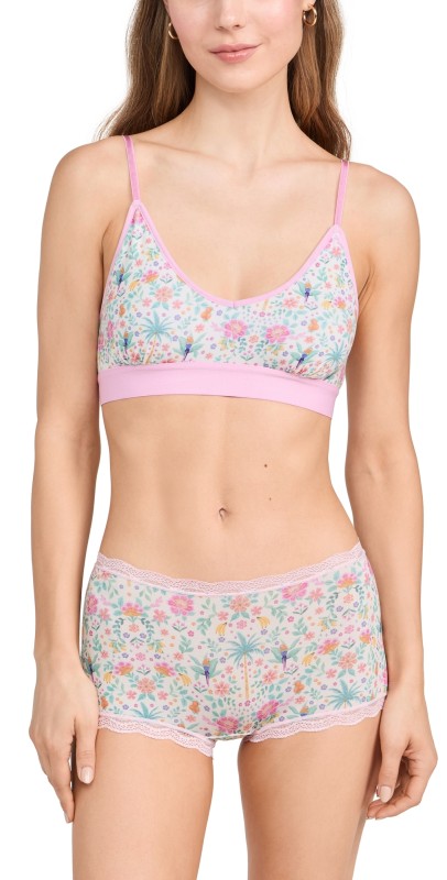 Stripe & Stare T-Shirt Bra & Hipster Set Mexicana